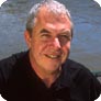 Terry Laidler beside the Yarra: JPEG 307K